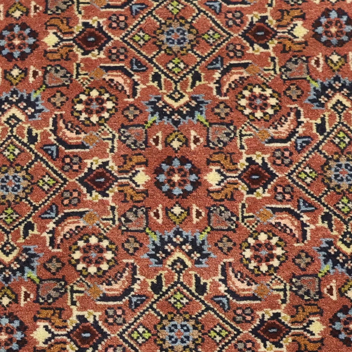 Tapis de couloir Tapis persan - Bidjar - 293 x 88 cm - terracotta