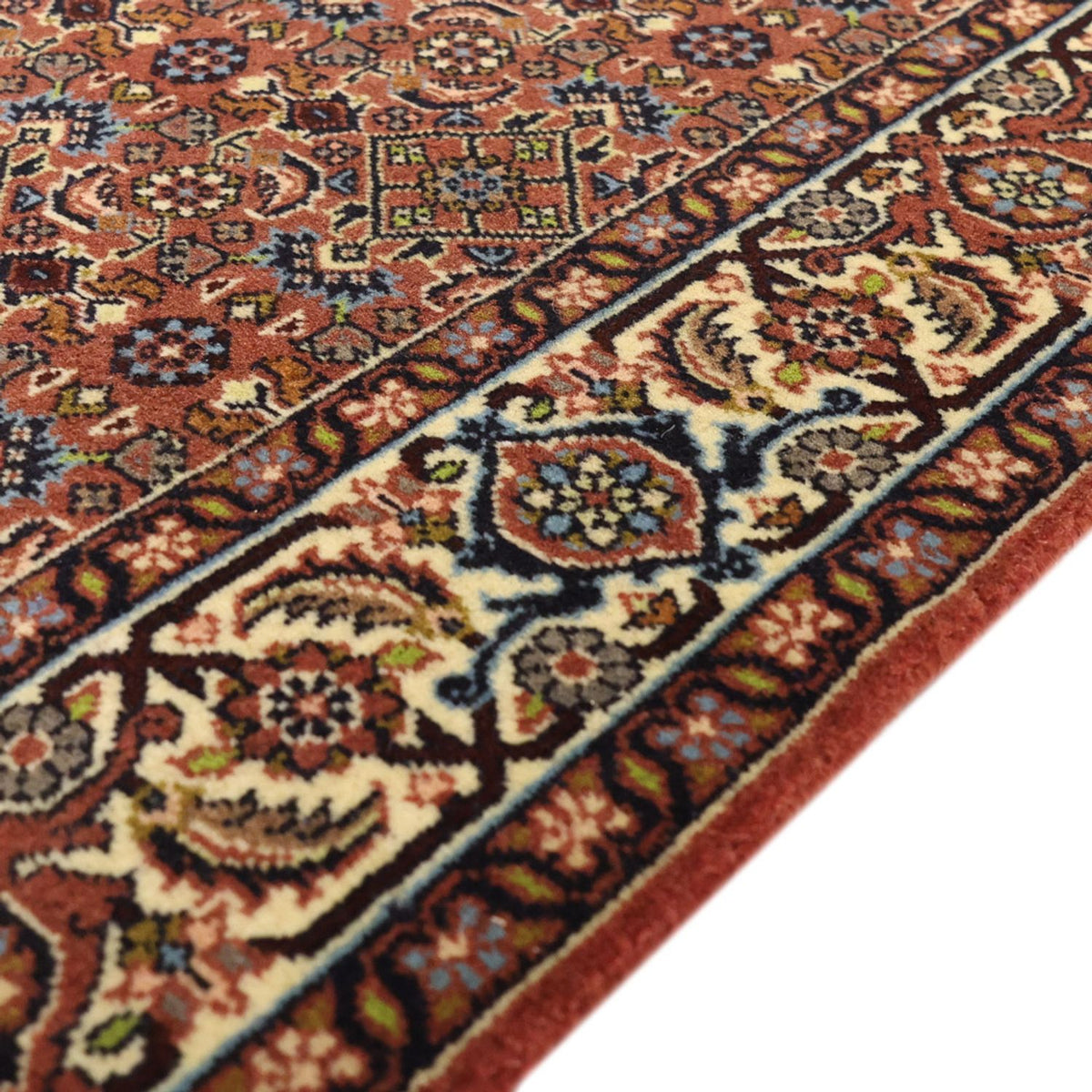 Tapis de couloir Tapis persan - Bidjar - 293 x 88 cm - terracotta