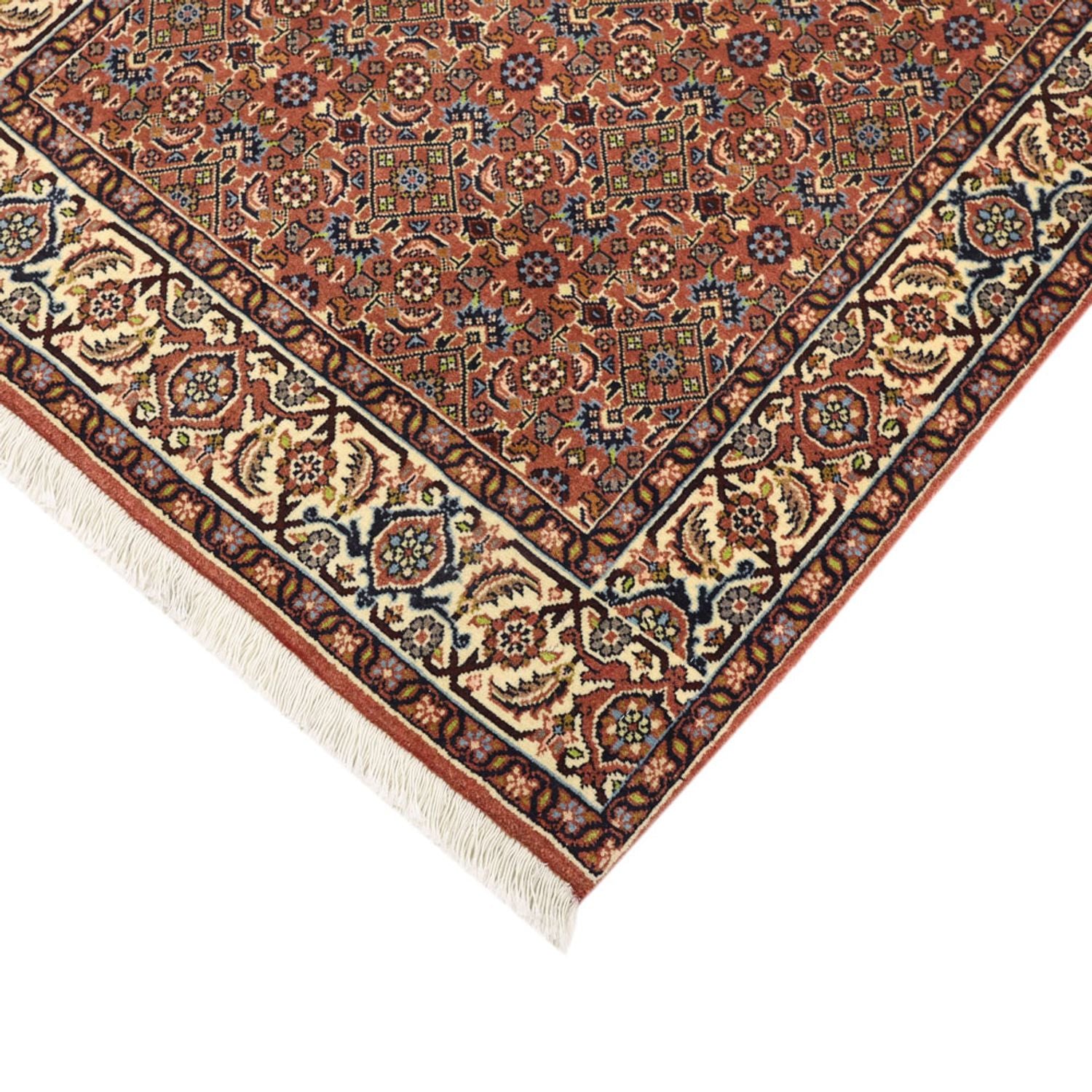 Tapis de couloir Tapis persan - Bidjar - 293 x 88 cm - terracotta