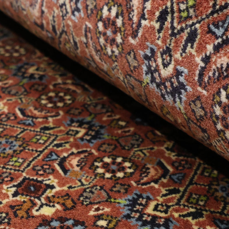 Tapis de couloir Tapis persan - Bidjar - 293 x 88 cm - terracotta