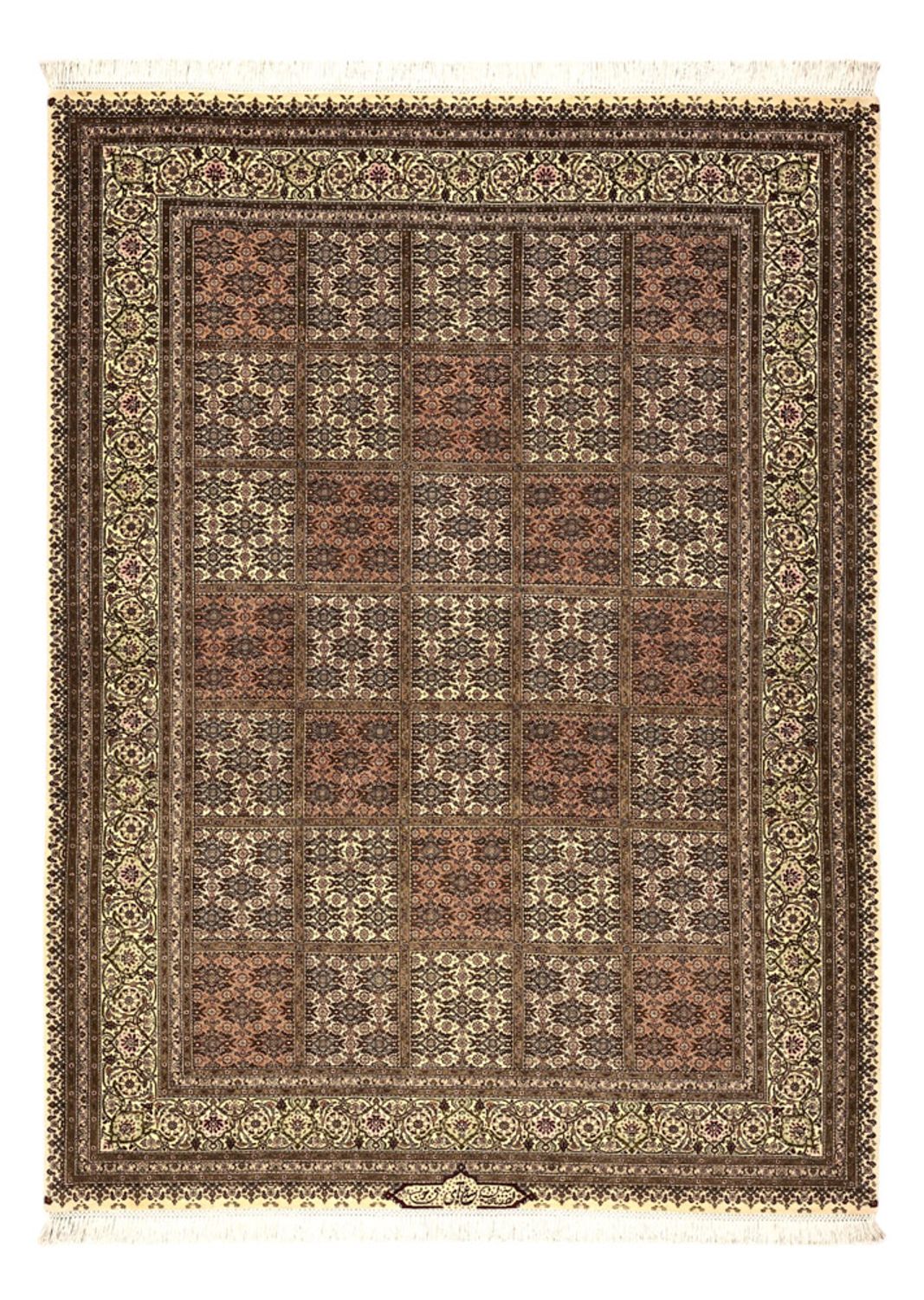 Tapis persan - Tabriz - Royal - Royal - 207 x 152 cm - beige foncé