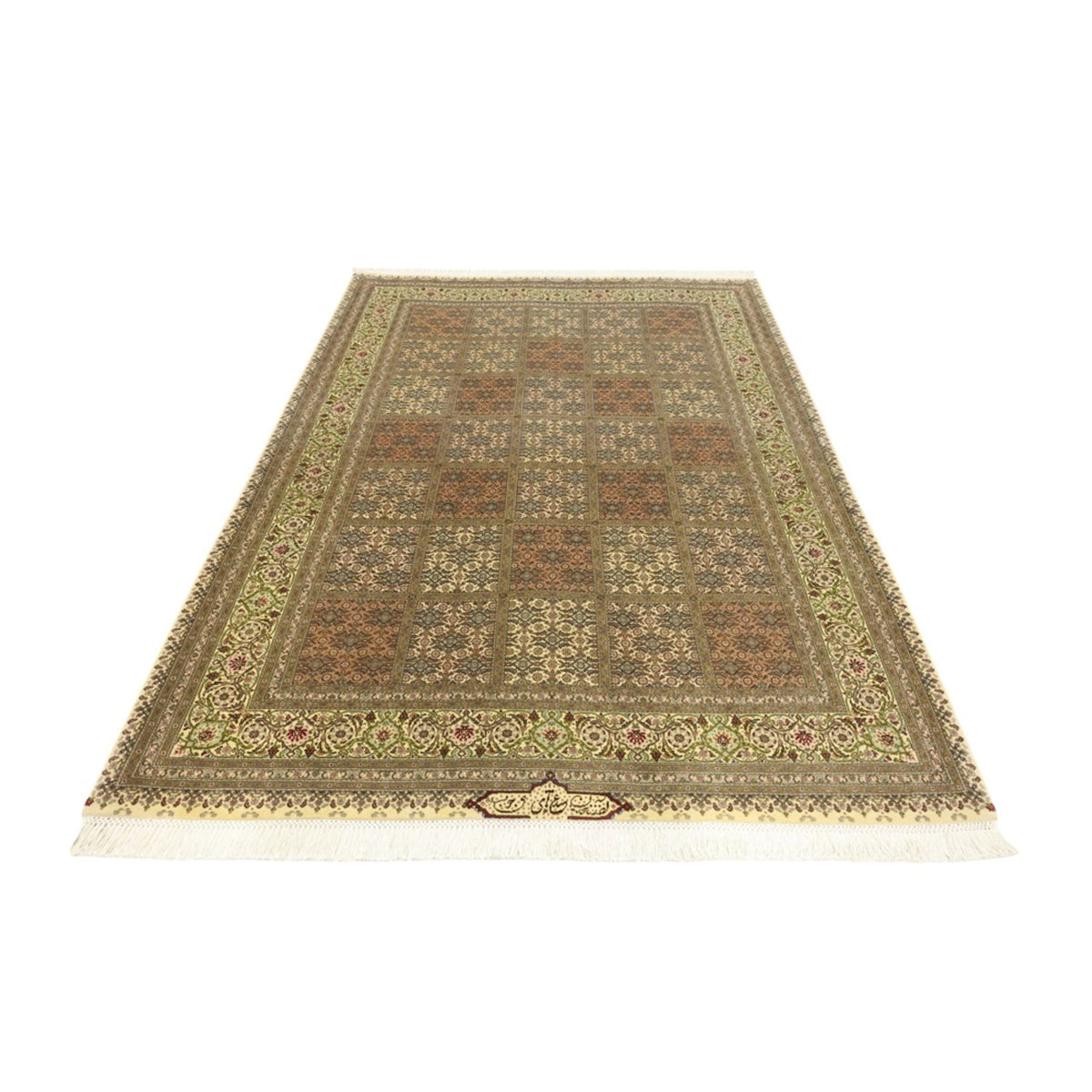Tapis persan - Tabriz - Royal - Royal - 207 x 152 cm - beige foncé