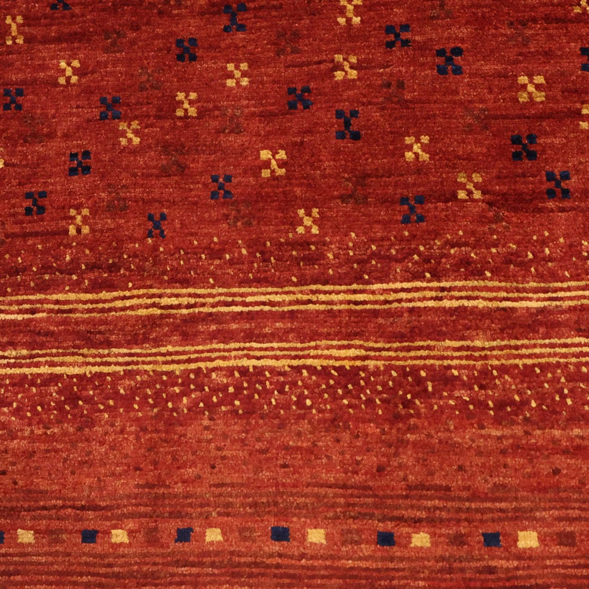 Tapis Gabbeh - Persan Kashkuli - 126 x 96 cm - multicolore