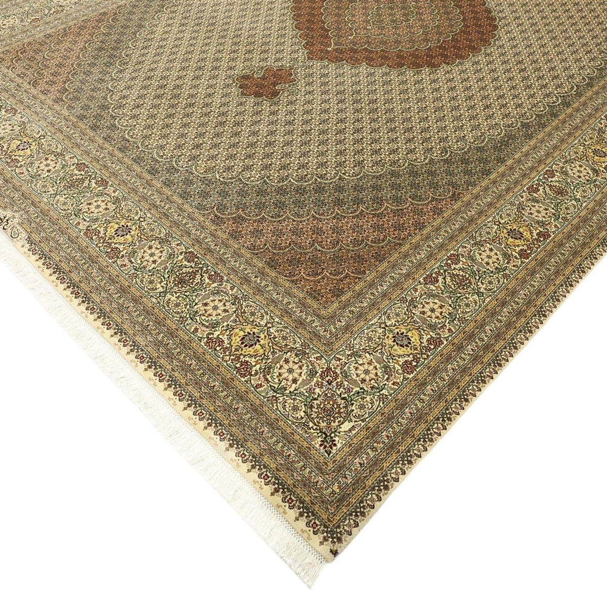 Tapis persan - Tabriz - Royal - Royal - 348 x 248 cm - beige clair