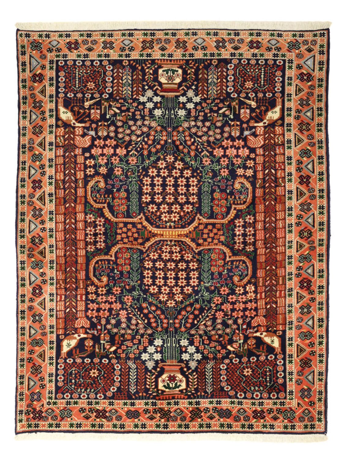 Tapis persan - Nomadic - 164 x 130 cm - multicolore