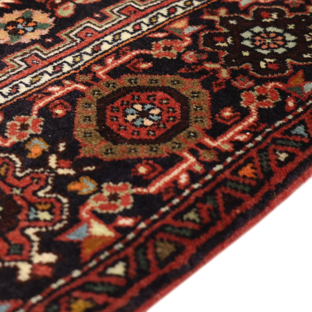 Tapis persan - Nomadic - 145 x 103 cm - rouge foncé