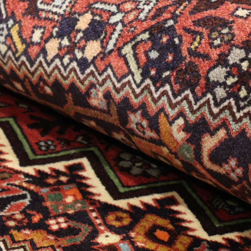 Tapis persan - Nomadic - 145 x 103 cm - rouge foncé