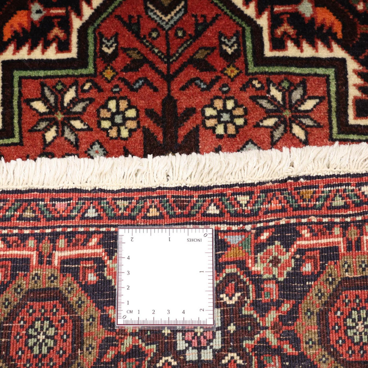 Tapis persan - Nomadic - 145 x 103 cm - rouge foncé