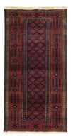 Tapis Belutsch 99x188cm - Tapis oriental - Tapis de couloir / Rouge foncé / 99 x 188 cm Tapis de couloir