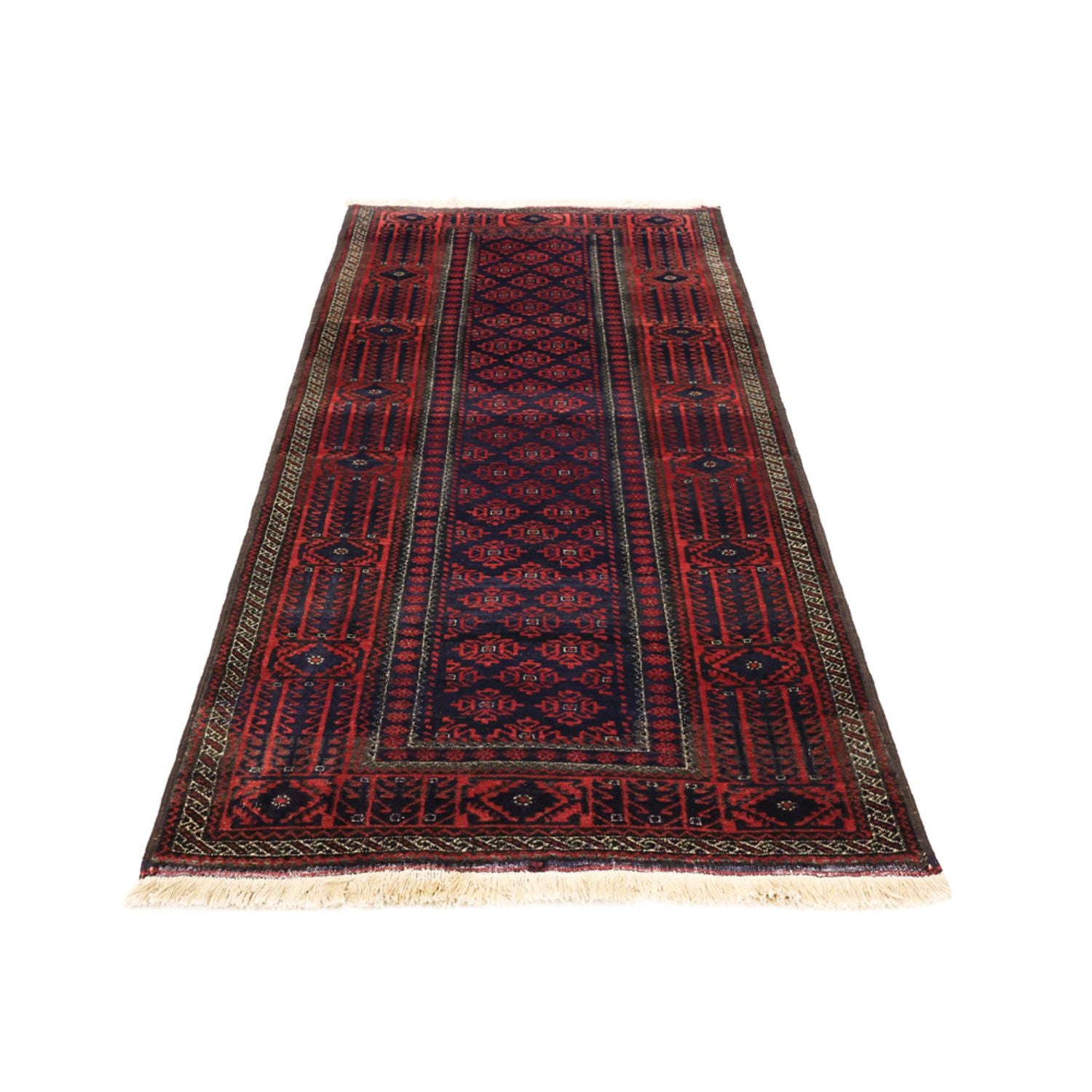 Tapis de couloir Tapis Belutsch - 188 x 99 cm - rouge foncé