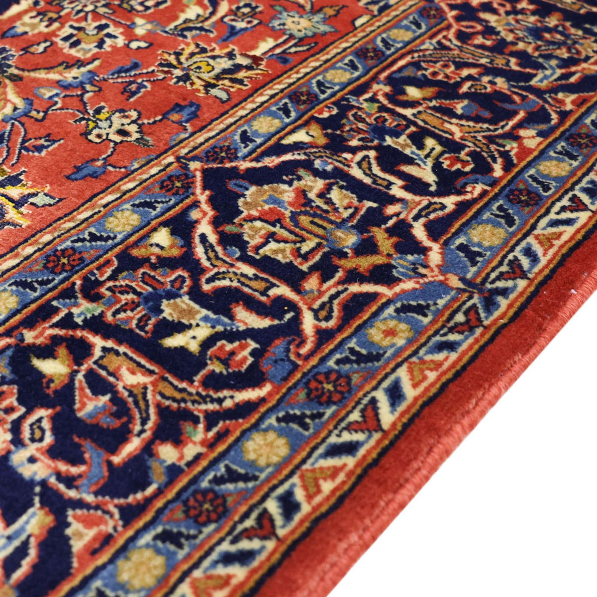 Tapis persan - Keshan - 160 x 112 cm - rouge clair