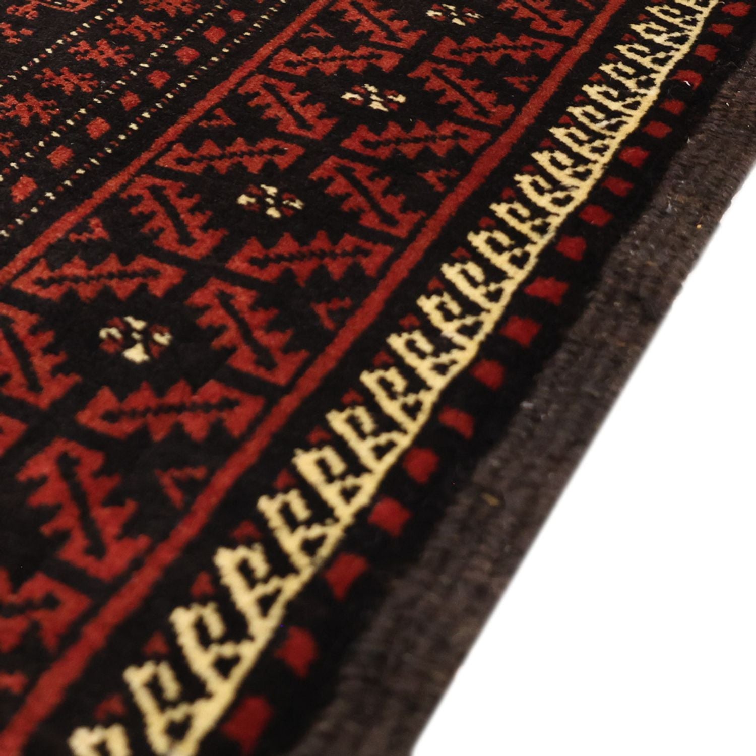 Tapis de couloir Tapis Belutsch - 204 x 102 cm - rouge foncé