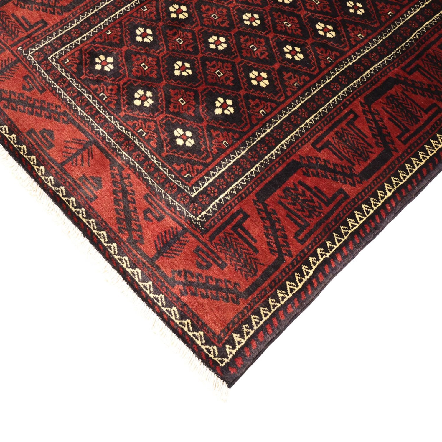 Tapis de couloir Tapis Belutsch - 198 x 103 cm - rouge foncé