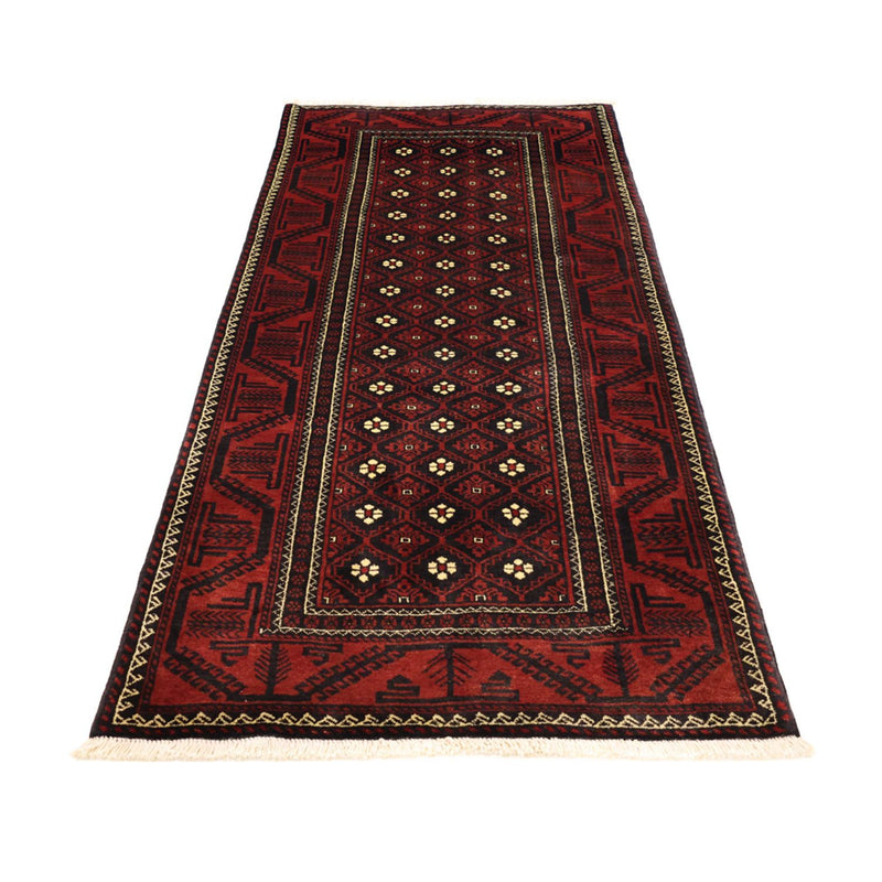 Tapis de couloir Tapis Belutsch - 198 x 103 cm - rouge foncé
