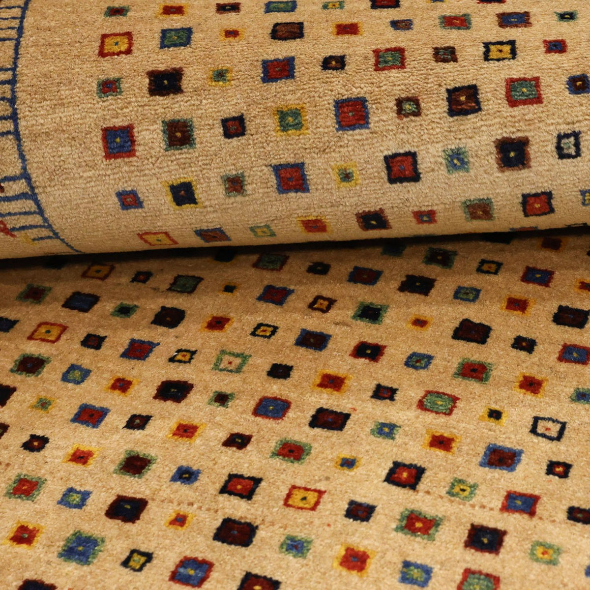 Tapis Gabbeh - Loribaft Persan - 164 x 79 cm - or