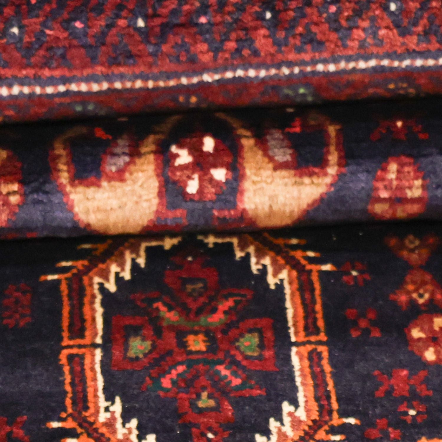 Tapis Belutsch - 210 x 115 cm - rouge foncé