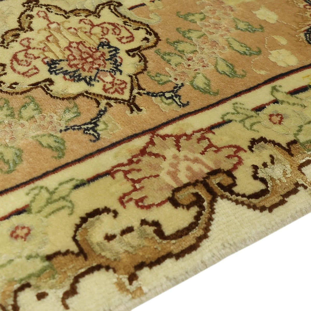 Tapis persan - Tabriz - Royal - 208 x 149 cm - beige