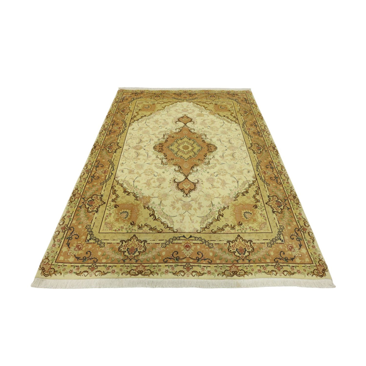 Tapis persan - Tabriz - Royal - 208 x 149 cm - beige