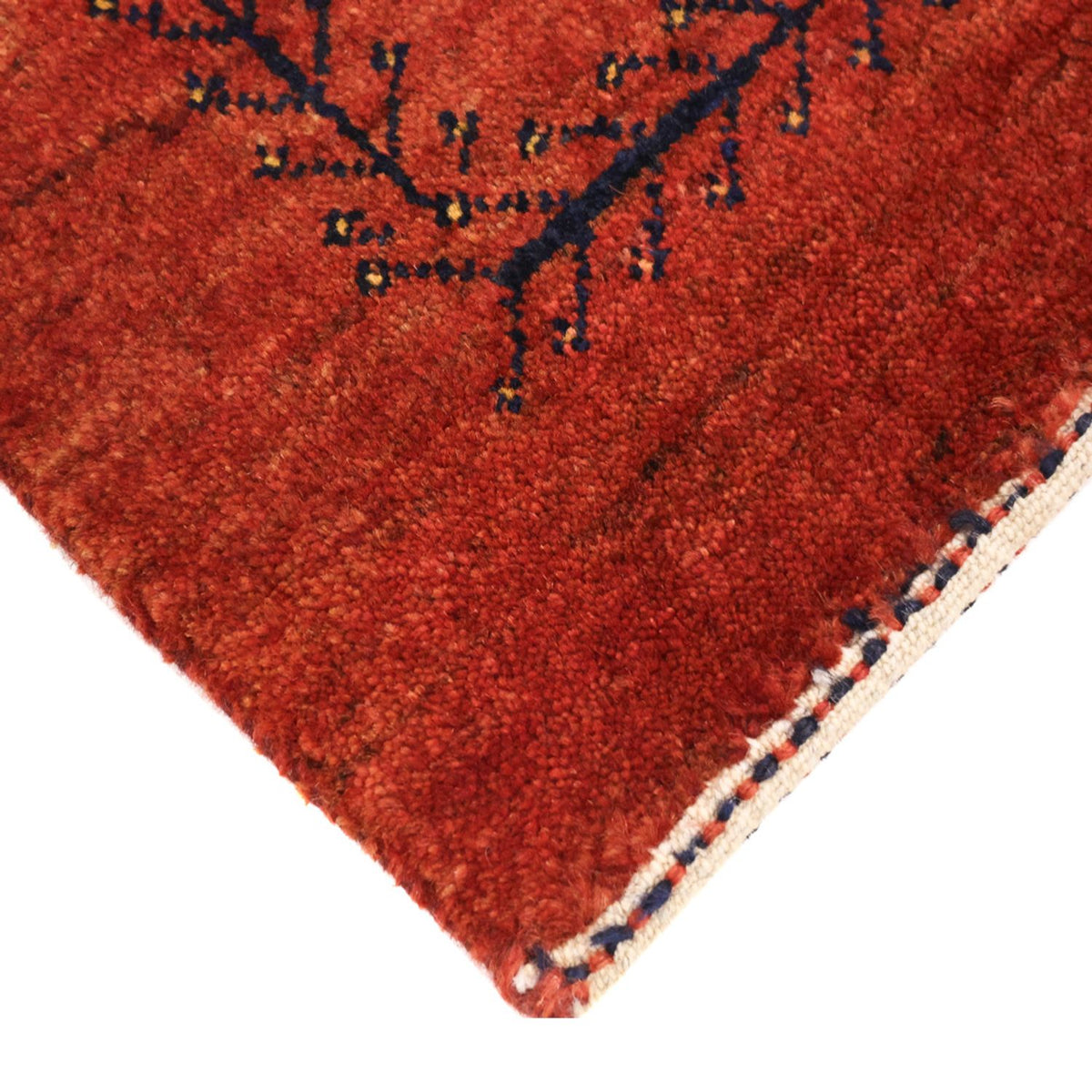Tapis Gabbeh - Loribaft Persan - 115 x 82 cm - rouge foncé