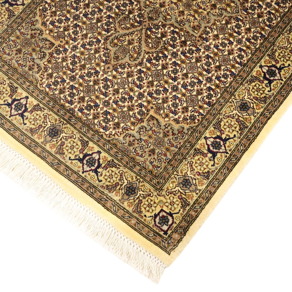 Tapis persan - Tabriz - Royal - 92 x 60 cm - vert olive