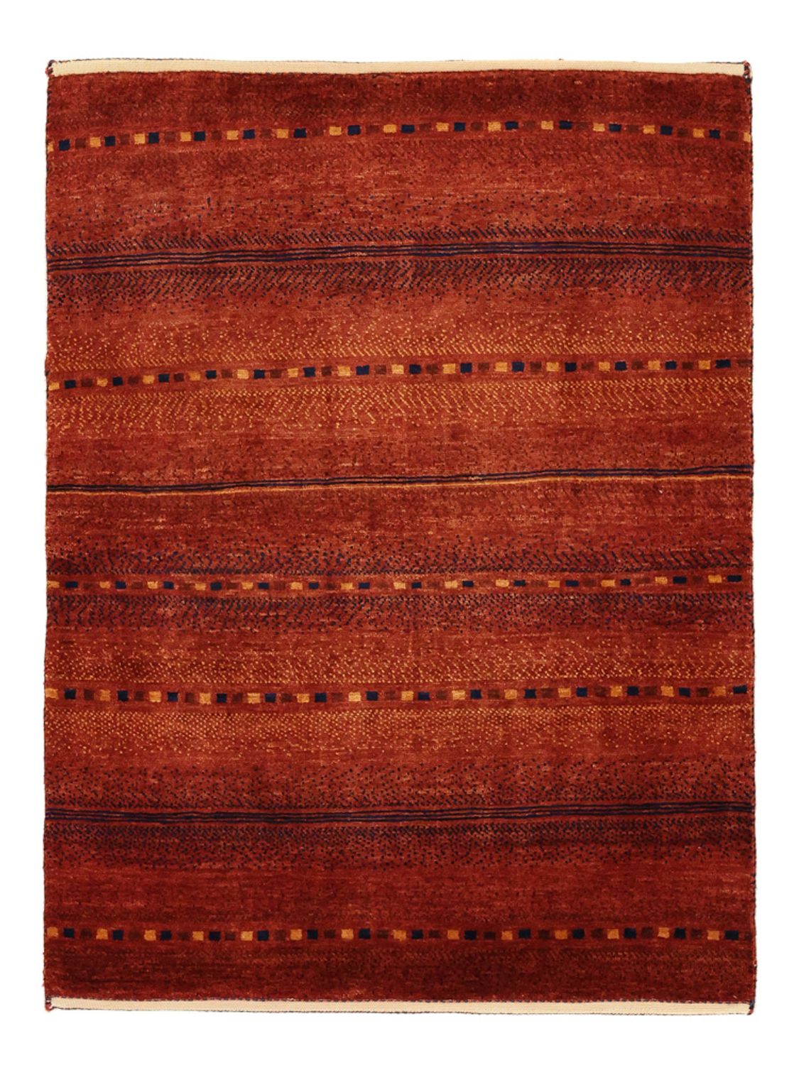 Tapis Gabbeh - Persan Kashkuli - 103 x 79 cm - rouge foncé
