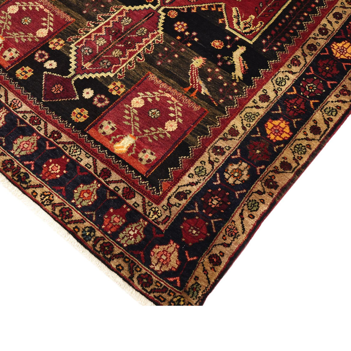 Tapis persan - Nomadic - 285 x 150 cm - rouge foncé