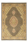 Tapis de Tabriz - 50 rangs Tapis 100x148cm - Tapis persan - Rectangle / Bleu foncé / 100 x 148 cm Rectangle