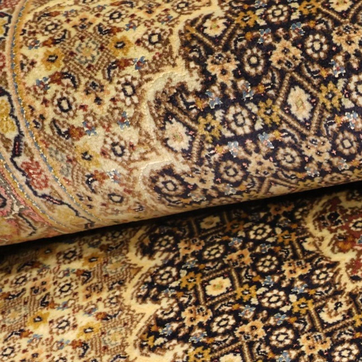 Tapis persan - Tabriz - Royal - 148 x 100 cm - bleu foncé