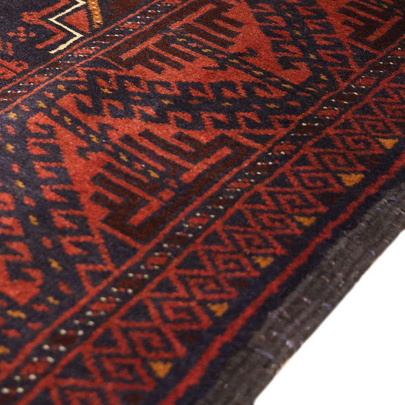 Tapis de couloir Tapis Belutsch - 198 x 98 cm - rouge foncé
