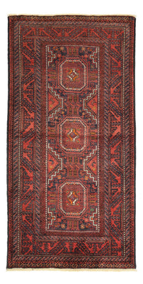 Tapis de couloir Tapis Belutsch - 194 x 98 cm - rouge foncé