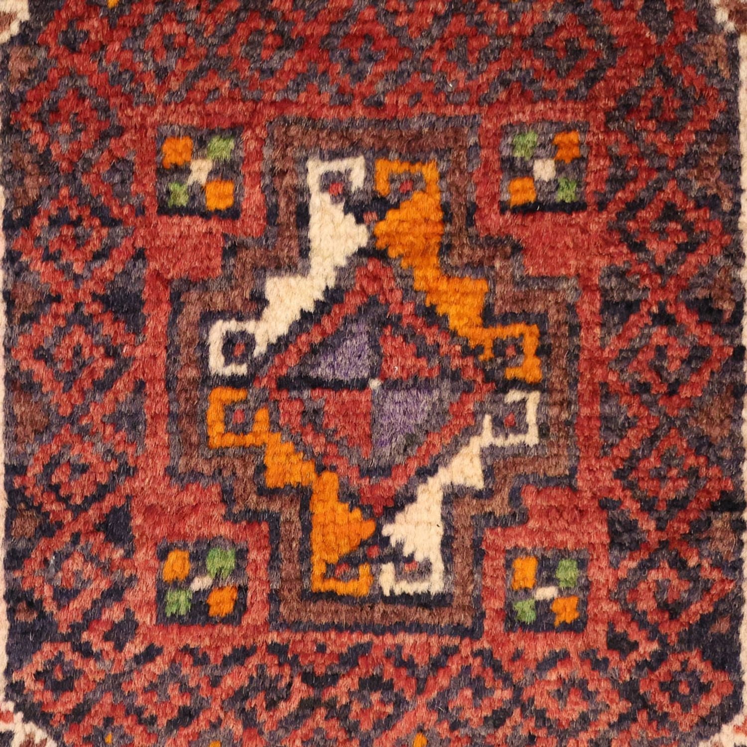 Tapis de couloir Tapis Belutsch - 194 x 98 cm - rouge foncé