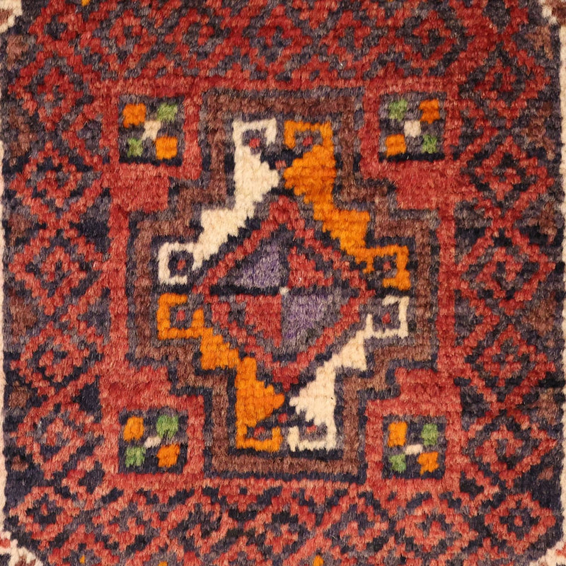 Tapis de couloir Tapis Belutsch - 194 x 98 cm - rouge foncé