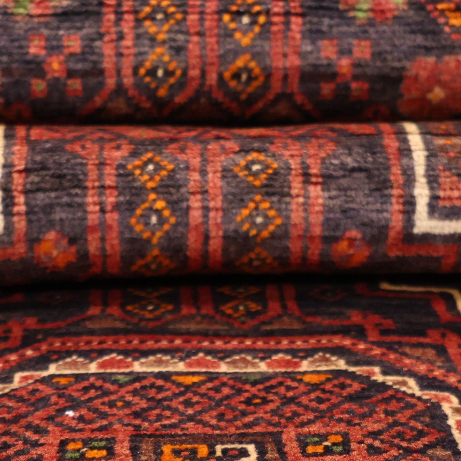 Tapis de couloir Tapis Belutsch - 194 x 98 cm - rouge foncé
