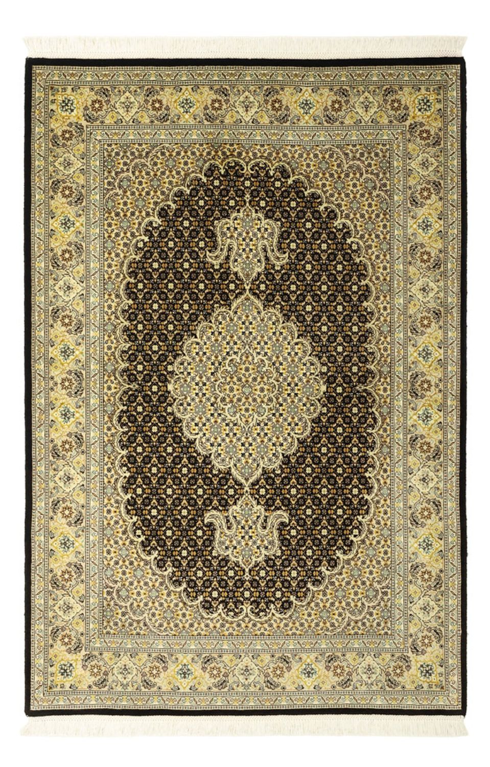 Tapis persan - Tabriz - Royal - 148 x 100 cm - vert olive