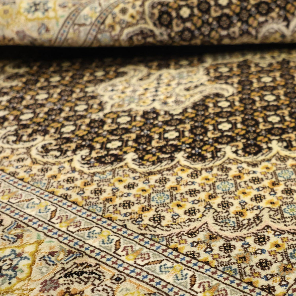 Tapis persan - Tabriz - Royal - 148 x 100 cm - vert olive