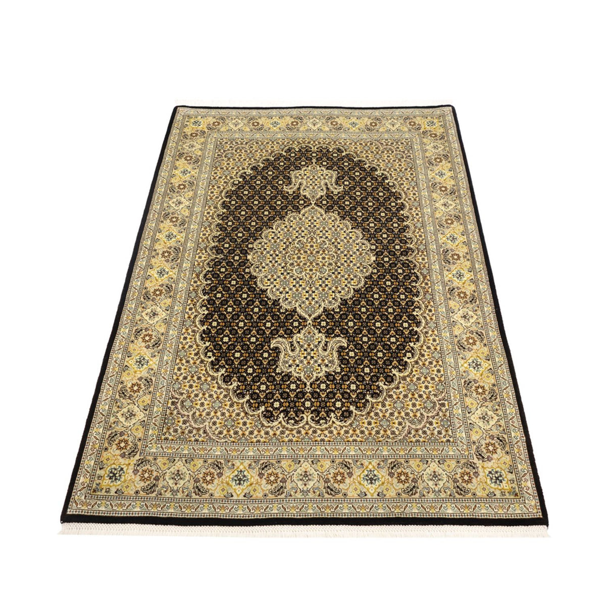 Tapis persan - Tabriz - Royal - 148 x 100 cm - vert olive