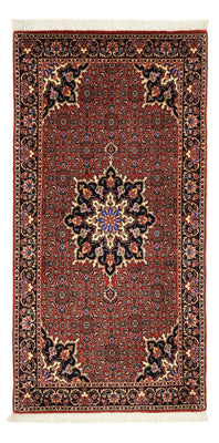 Tapis persan - Bidjar - 144 x 73 cm - rouge foncé