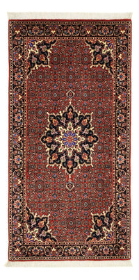 Tapis persan - Bidjar - 144 x 73 cm - rouge foncé