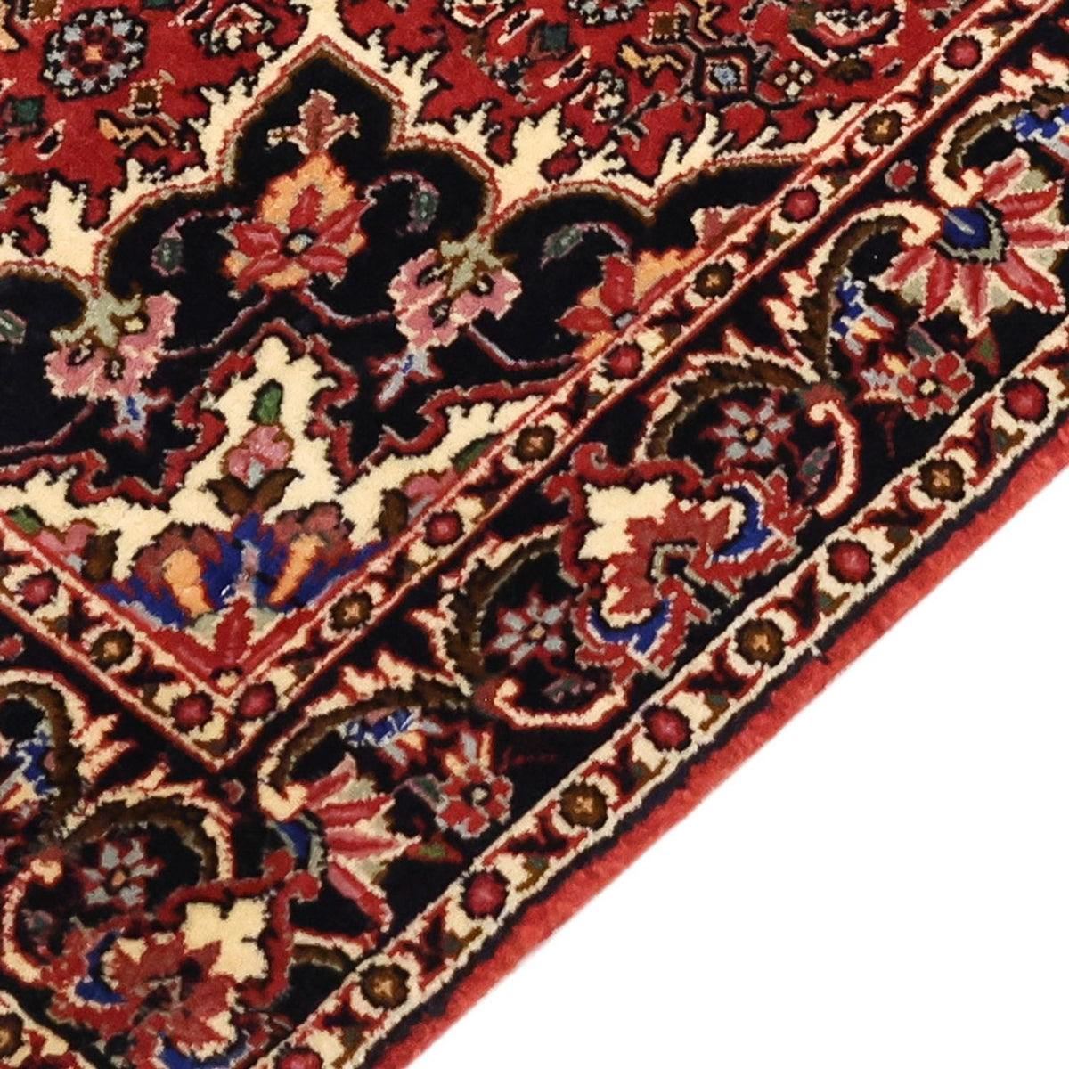Tapis persan - Bidjar - 144 x 73 cm - rouge foncé