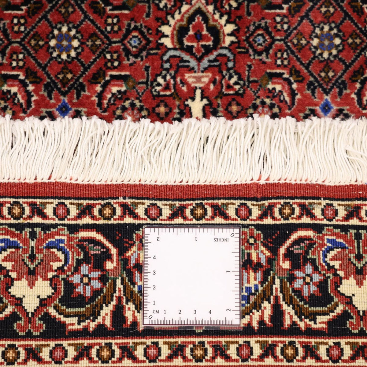 Tapis persan - Bidjar - 144 x 73 cm - rouge foncé