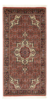 Tapis persan - Bidjar - Royal - 147 x 72 cm - rouge foncé