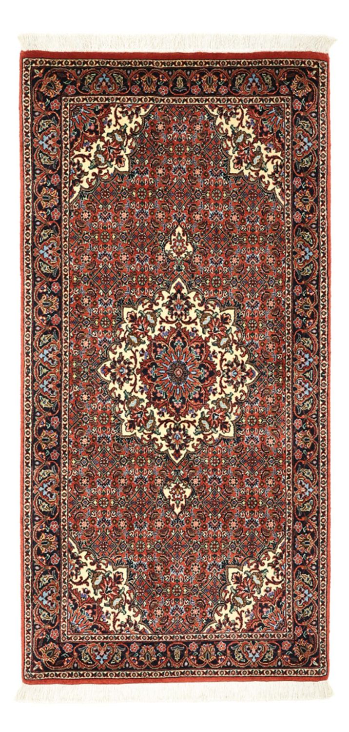 Tapis persan - Bidjar - Royal - 147 x 72 cm - rouge foncé