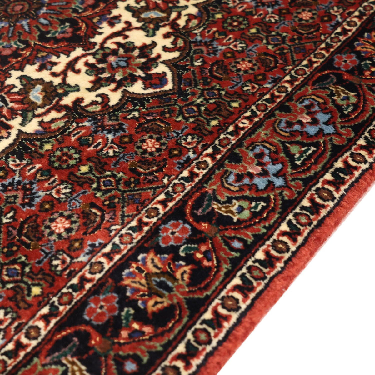 Tapis persan - Bidjar - Royal - 147 x 72 cm - rouge foncé