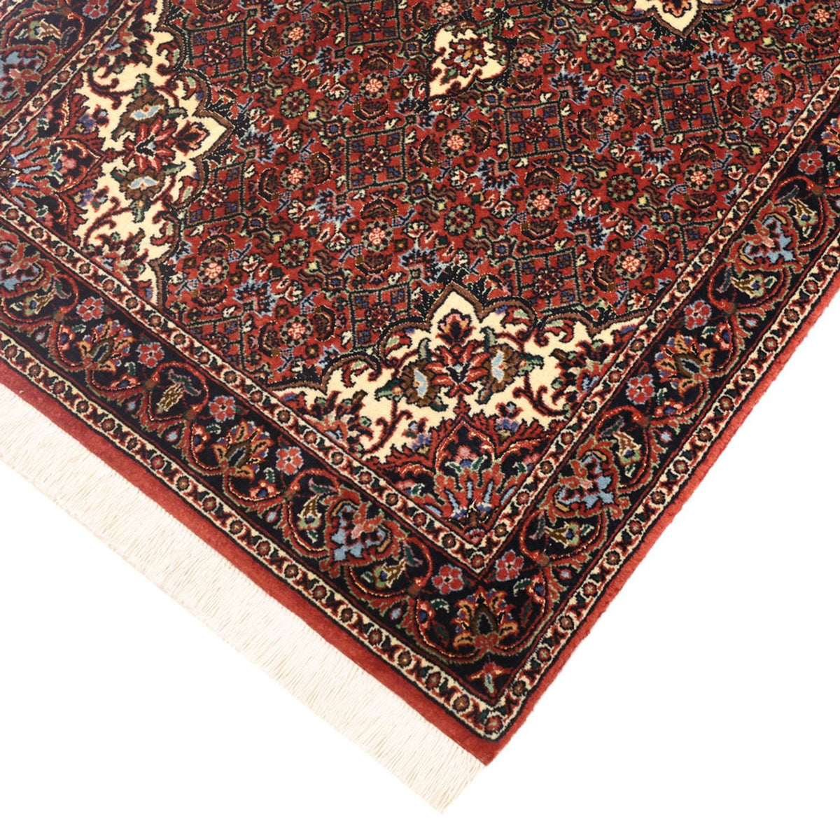 Tapis persan - Bidjar - Royal - 147 x 72 cm - rouge foncé