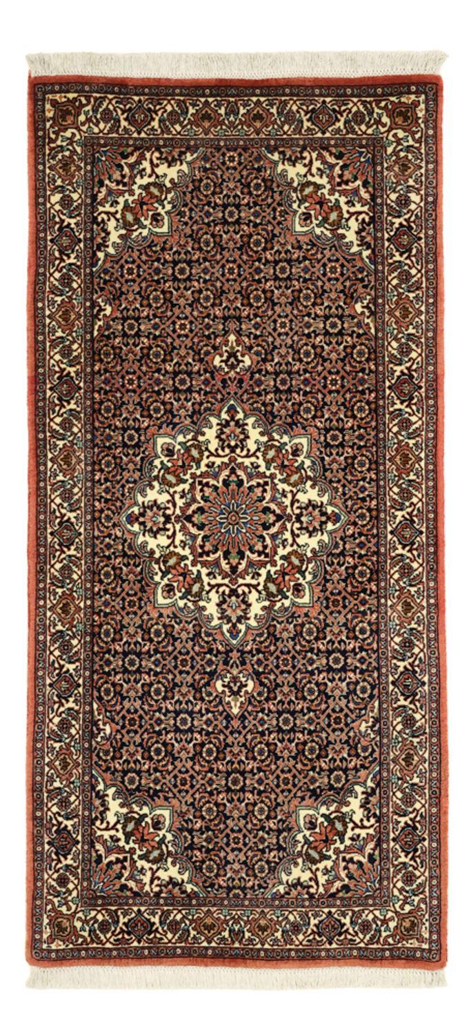 Tapis persan - Bidjar - Royal - 149 x 69 cm - rouge foncé
