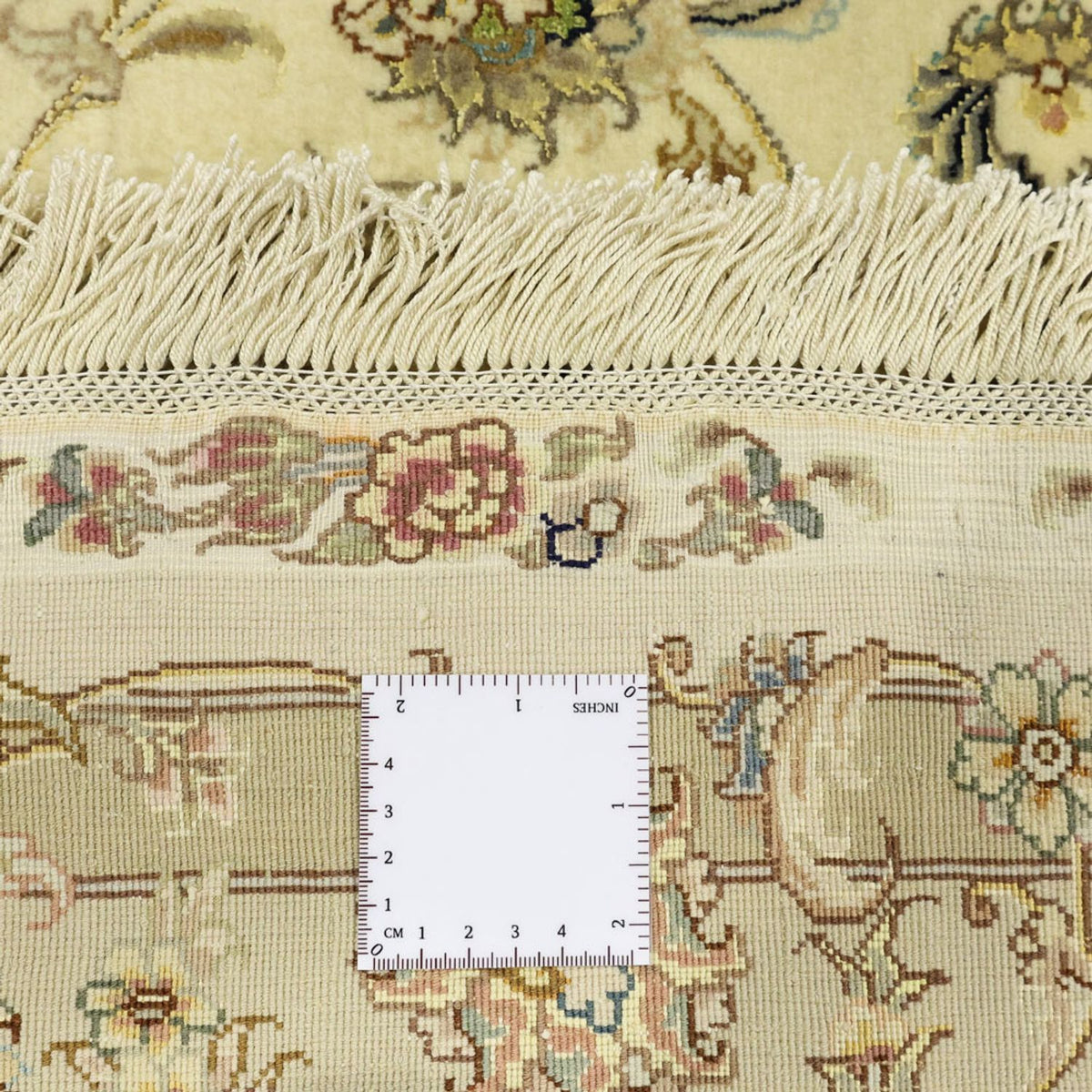 Tapis persan - Tabriz - Premium - Chaîne de soie - 206 x 145 cm - beige