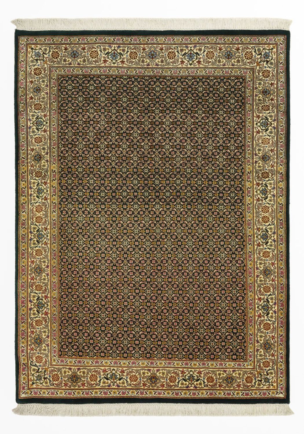 Tapis persan - Tabriz - Royal - 144 x 106 cm - vert olive