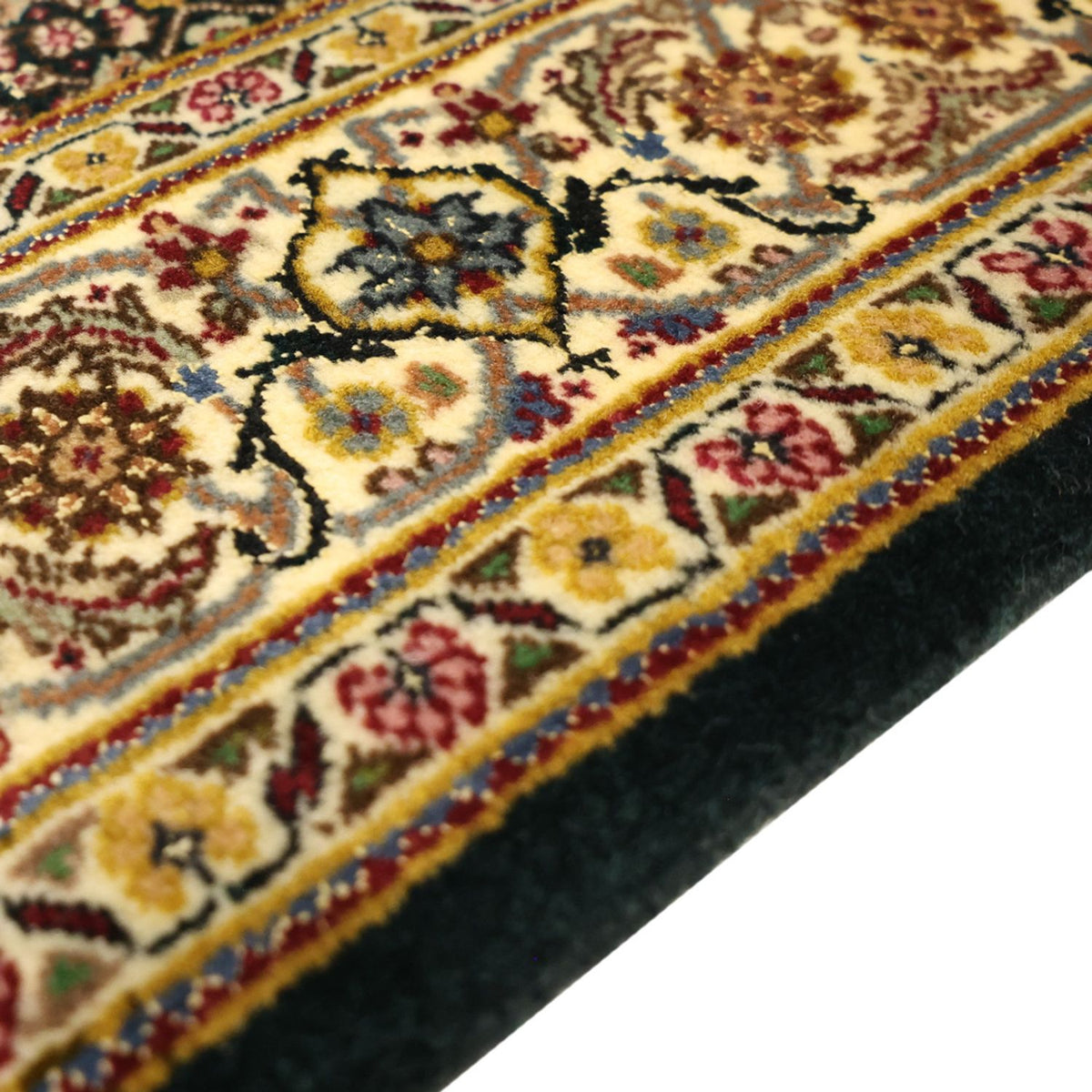 Tapis persan - Tabriz - Royal - 144 x 106 cm - vert olive