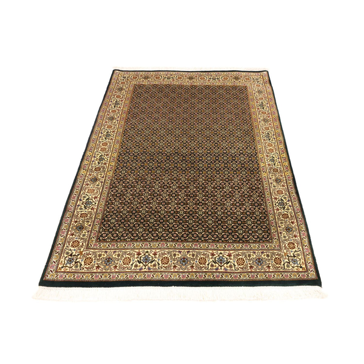 Tapis persan - Tabriz - Royal - 144 x 106 cm - vert olive