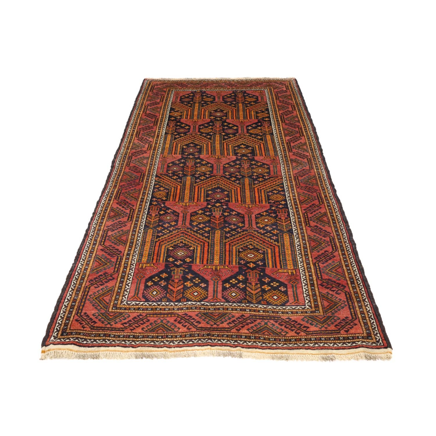 Tapis de couloir Tapis Belutsch - 249 x 113 cm - bleu foncé